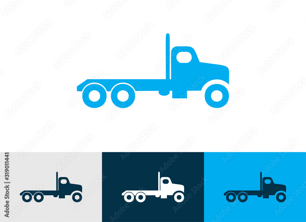 Transportation truck icon - vector