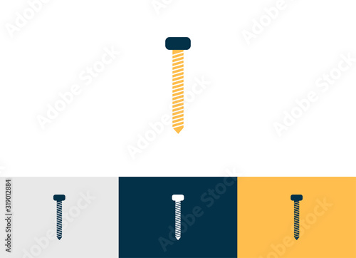 screw flat icon vector - ui icon vector
