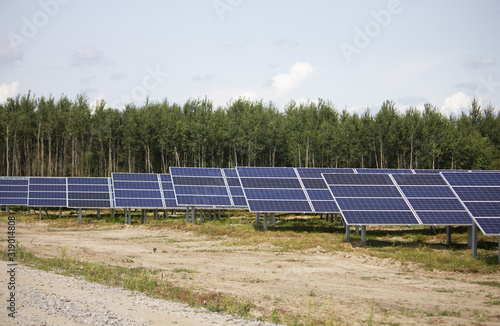 Beautiful Solar Panel Farm Ecology Power Conservation © yarohork