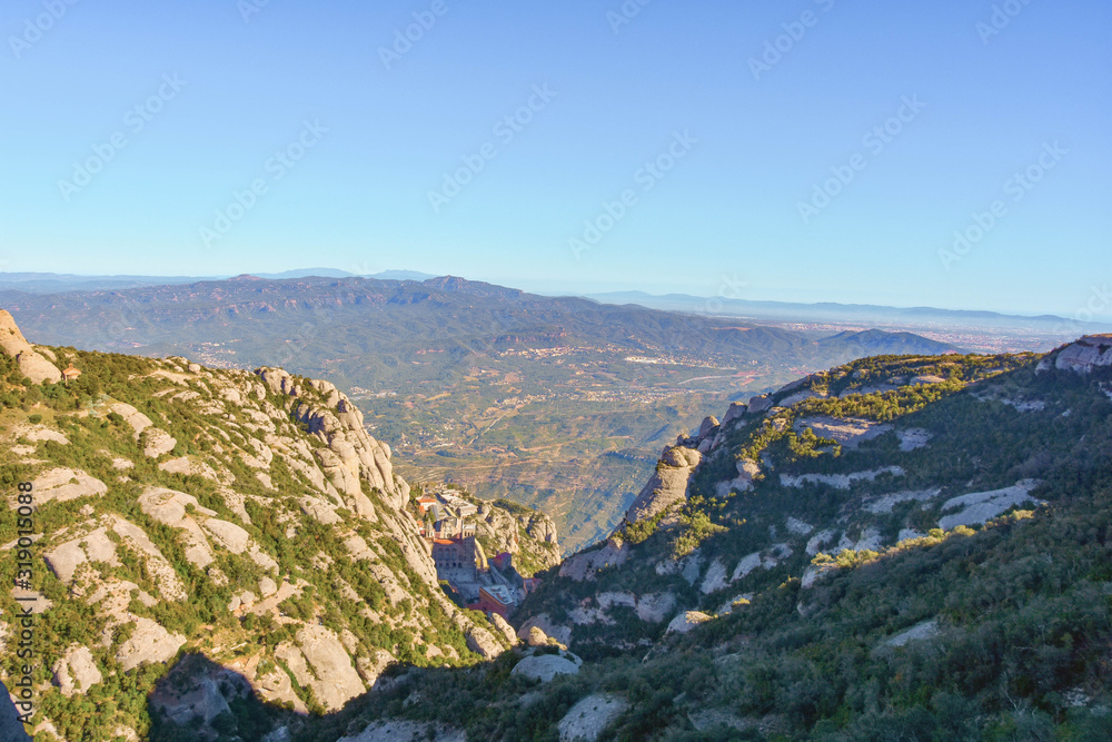 Sant Geroni height more than a kilometer, mountain Catalonia, near the Monastery of Monseratt