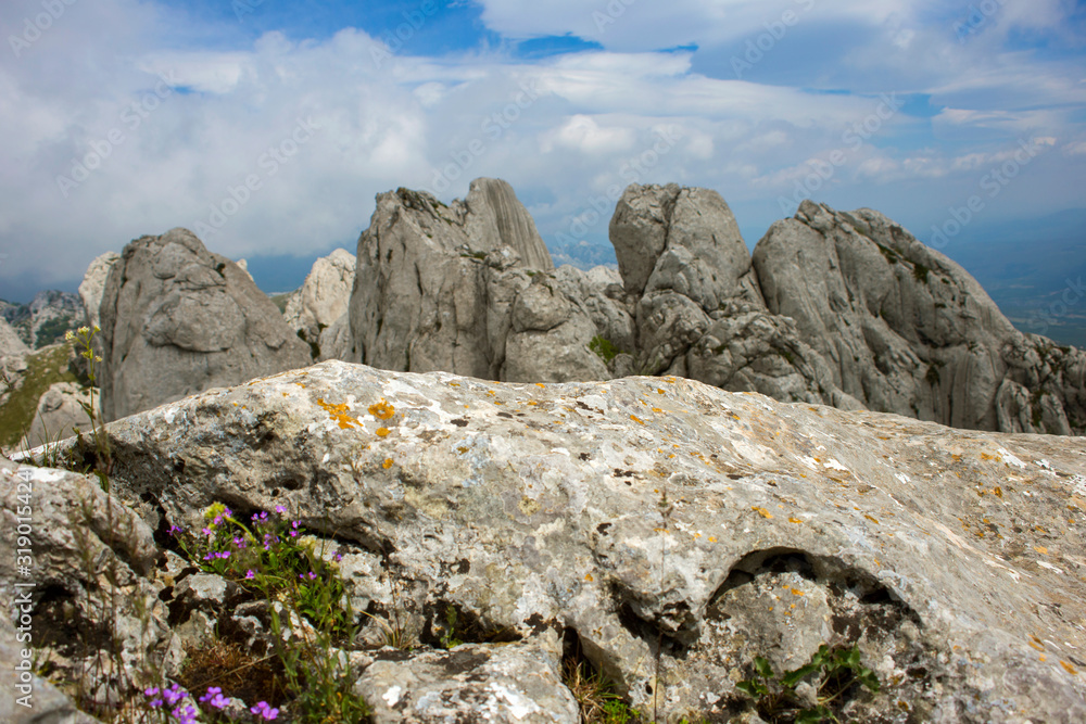 Tulove grede, part of Velebit mountain in Croatia, landscape