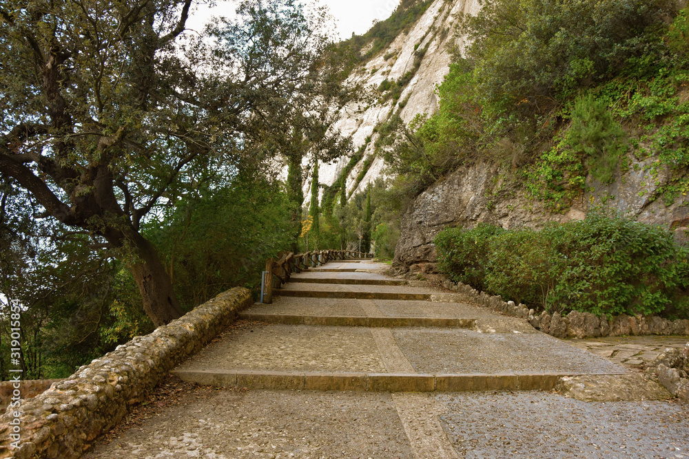 Monastery of Monseratt in mountain Catalonia Monastery of Monseratt in mountain Catalonia