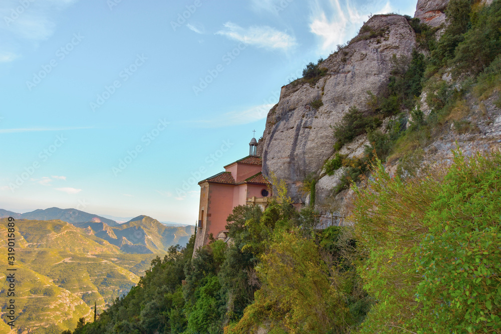 Monastery of Monseratt in mountain Catalonia