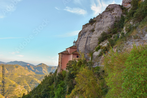 Monastery of Monseratt in mountain Catalonia