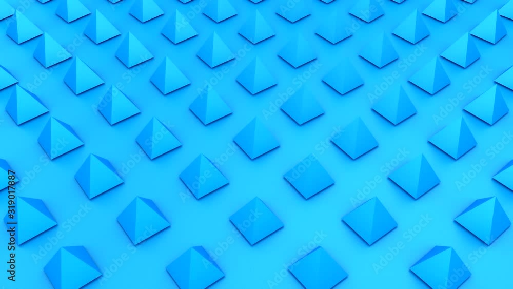 Rotating Pyramids Form A Wave Rotating Pyramids Form A Wave