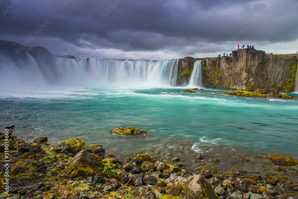 Godafoss waterfall. Beautiful landscape in Iceland.