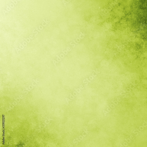 Green background with dark green corner texture in elegant summer or spring colors, fancy grunge border design