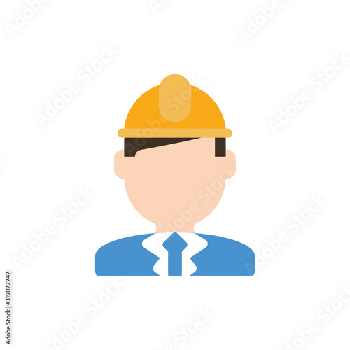 Isolated oil tower with flame vector design