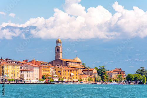 Salo, Italy - August, 8, 2019: View of Salo village. Lake Garda photo