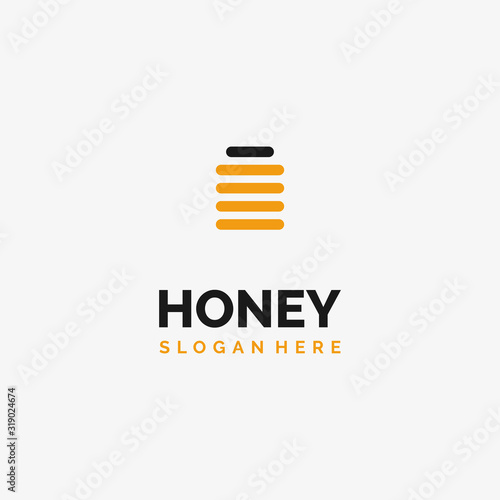 jar of honey logo design inspiration