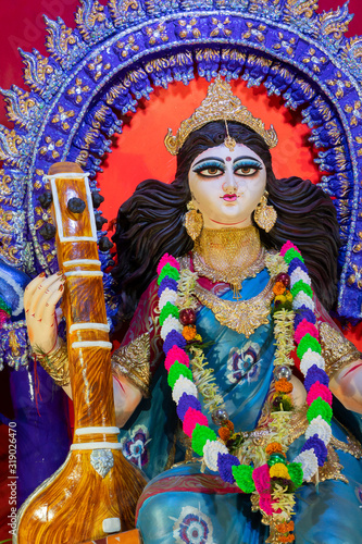 Goddess Saraswati, Kolkata, India