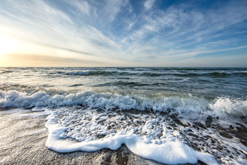 Handdoek met foto Noordzee Rustige Oostzee onder bewolkte lucht  © Klaus Haase 