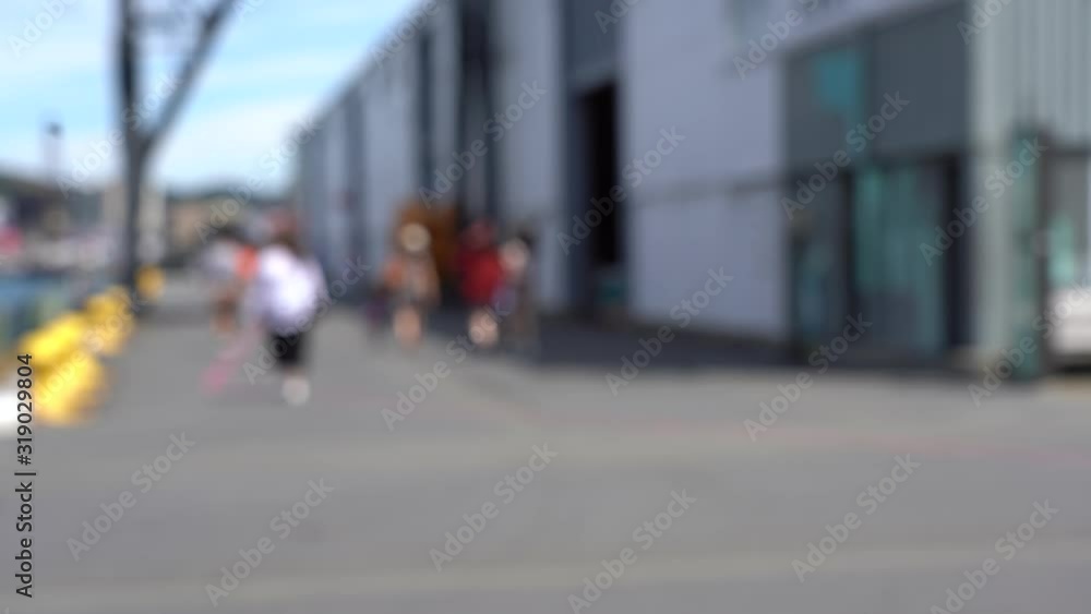 Blur 4K video of Street view of Wellington City centre in New Zealand. Blur 4K video of Street view of Wellington City centre in New Zealand.