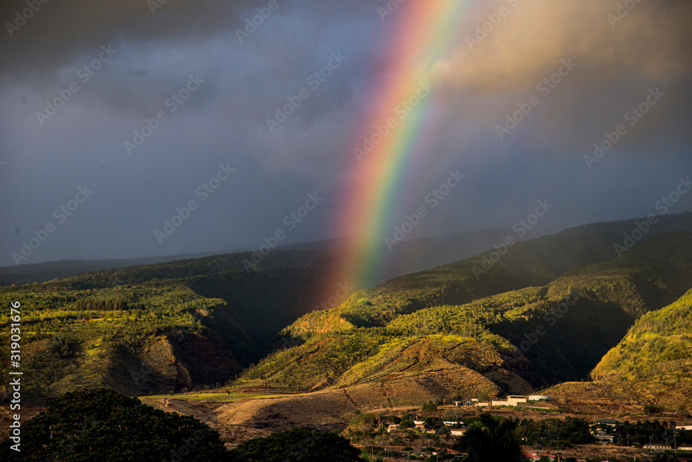 Rainbow over Pukulani