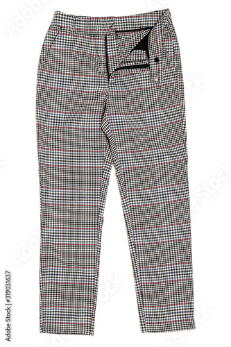 checked trousers photo