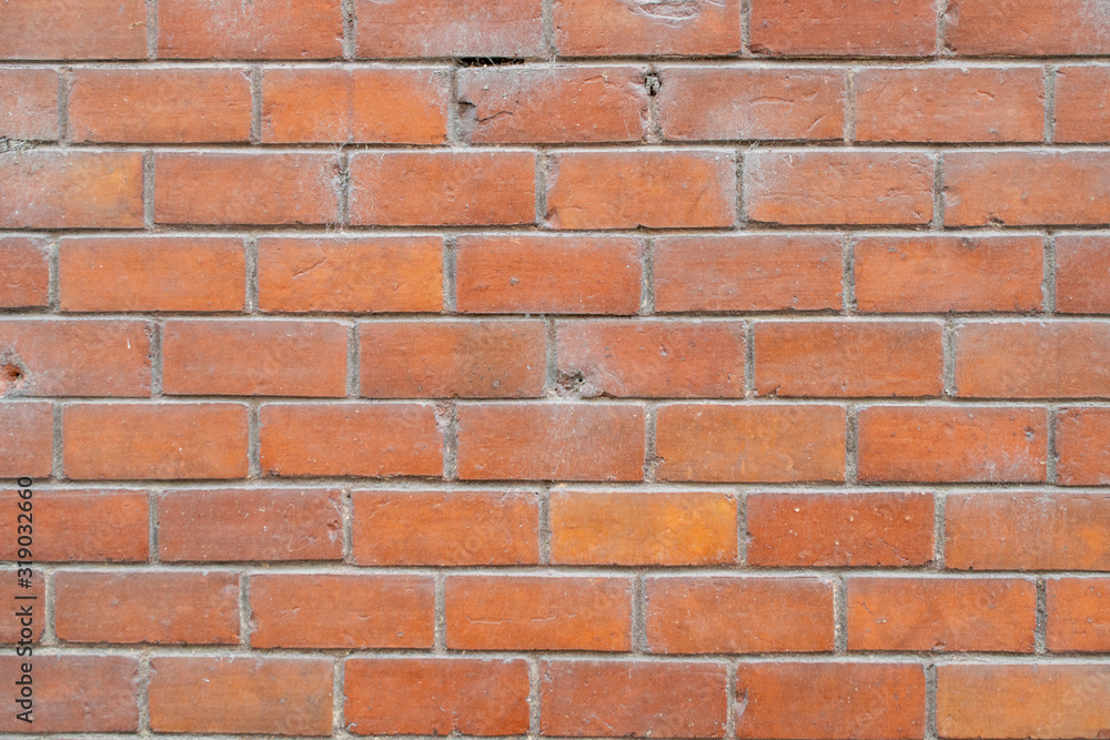 Fondo de pared de ladrillo rojo. Fondo de pared de ladrillo rojo.