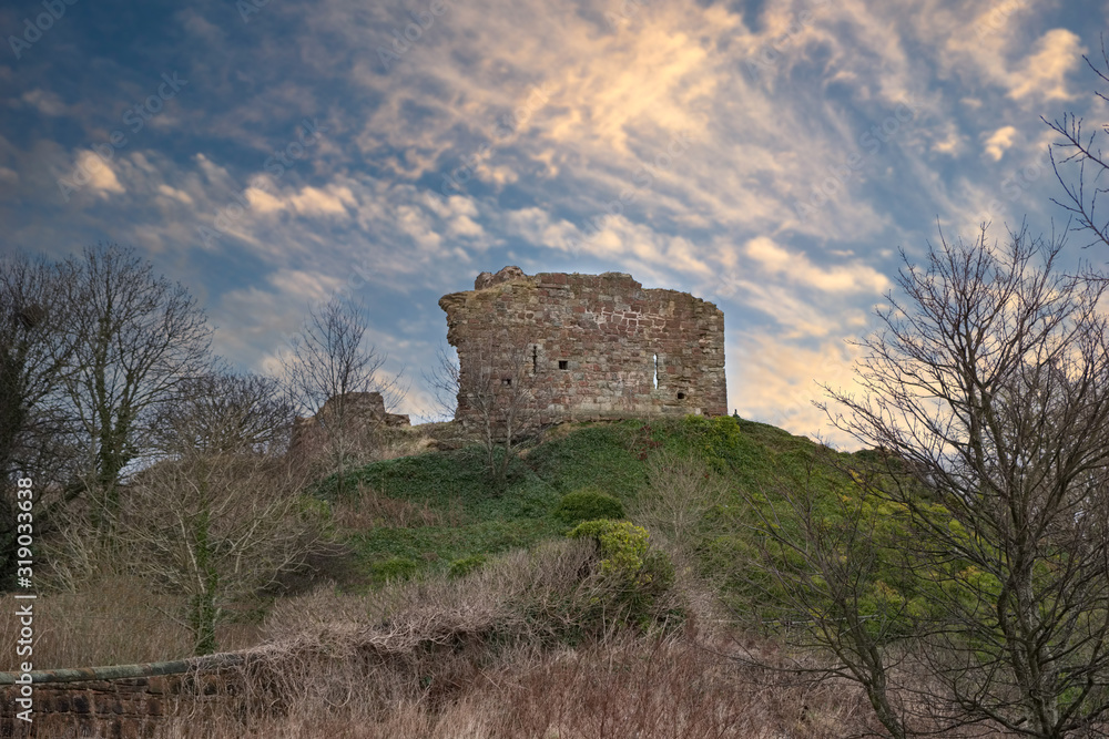 The old Ruins that are Ardrossan Castle which sit high on Canon Hill above the town. The old Ruins that are Ardrossan Castle which sit high on Canon Hill above the town.