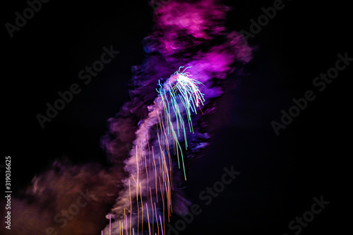 FIREWORKS IN THE NIGHT SKY