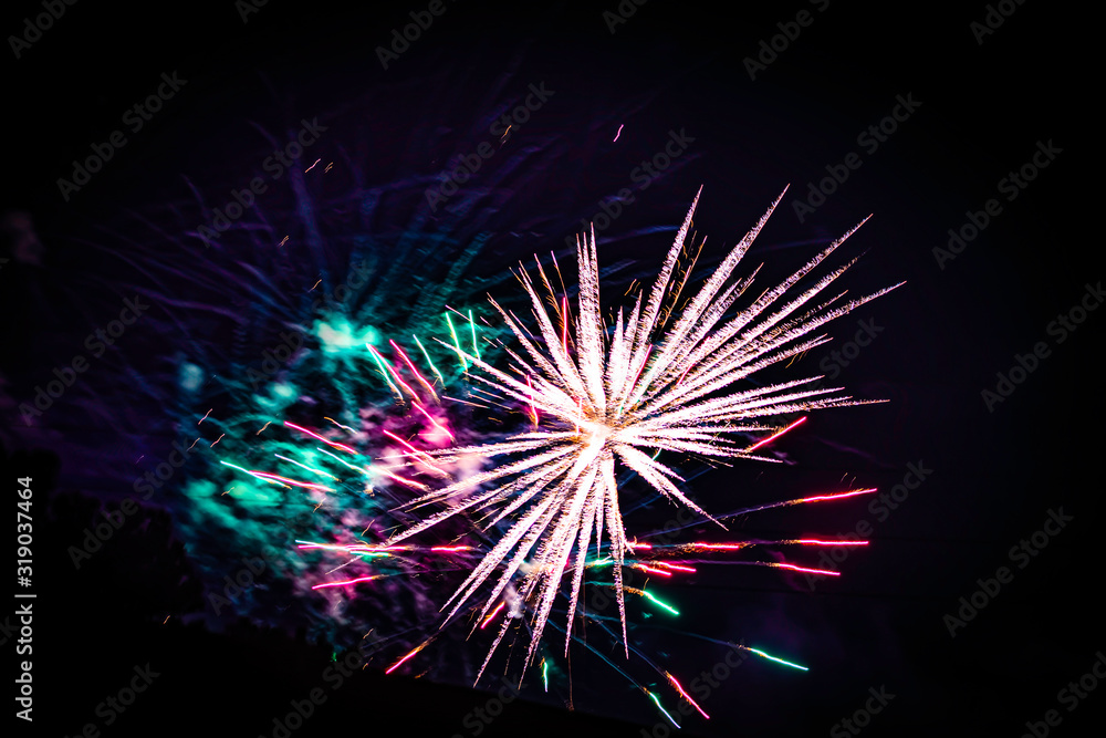 fireworks in the night sky fireworks in the night sky