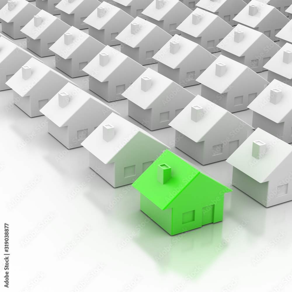 Eco and sustainable home concepts, original 3d rendering Eco and sustainable home concepts, original 3d rendering