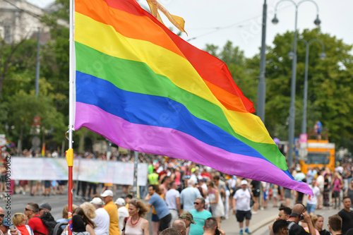 Regenbogenparade und Christopher Street Day in Wien (Österreich) - Rainbow Parade and Christopher Street Day in Vienna (Austria) photo