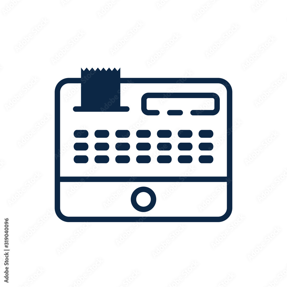 Isolated money cash register vector design Isolated money cash register vector design