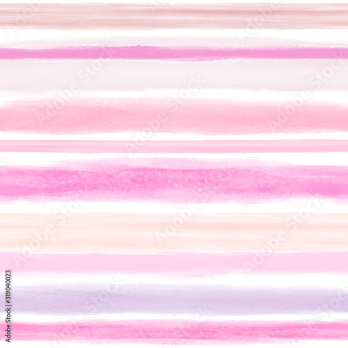 Watercolor geometric stripes seamless pattern can be used for textile