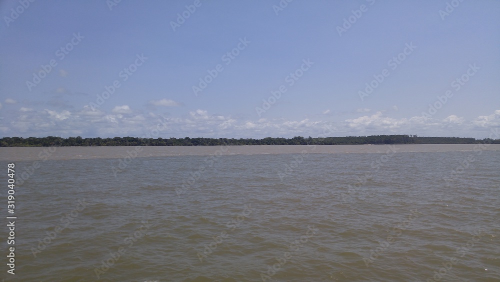 sea and River  encounter  - Belem Brazil