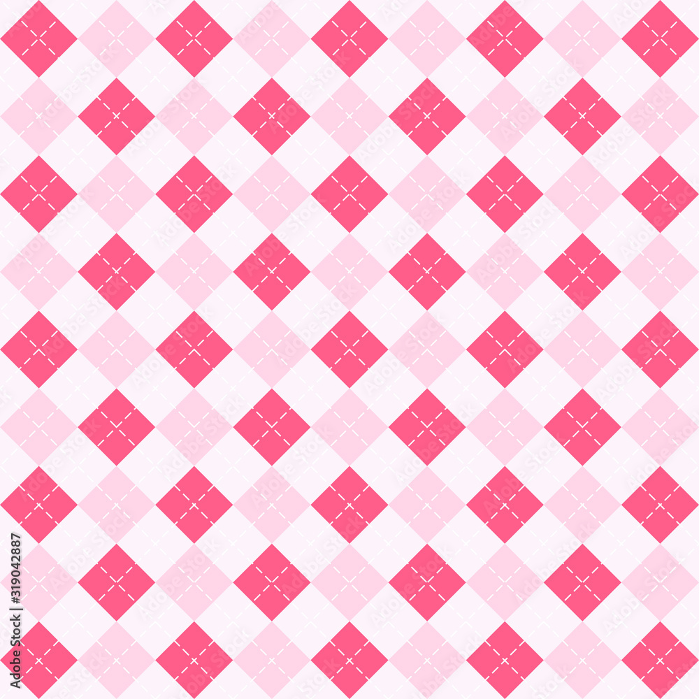 Valentines day Argyle. Pattern Scottish cage Valentines day Argyle. Pattern Scottish cage