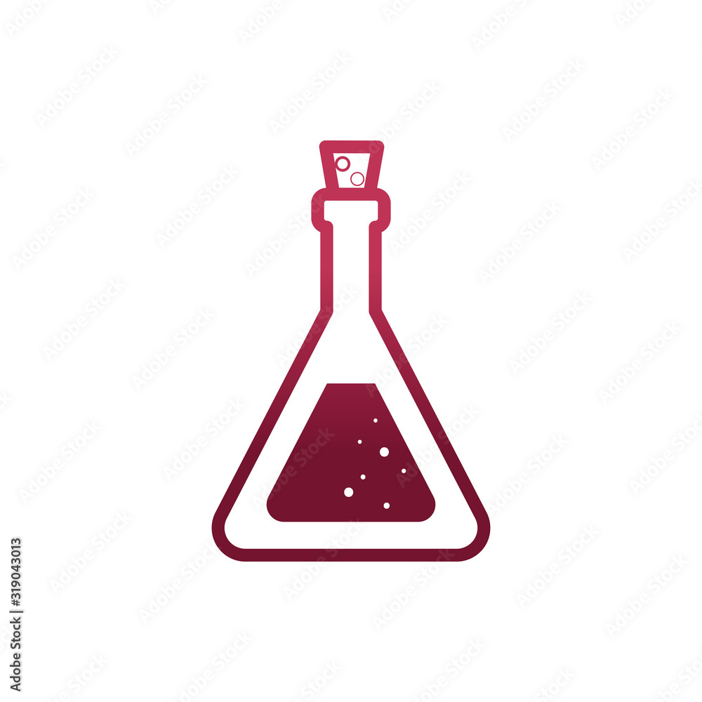Isolated chemistry flask vector design Isolated chemistry flask vector design