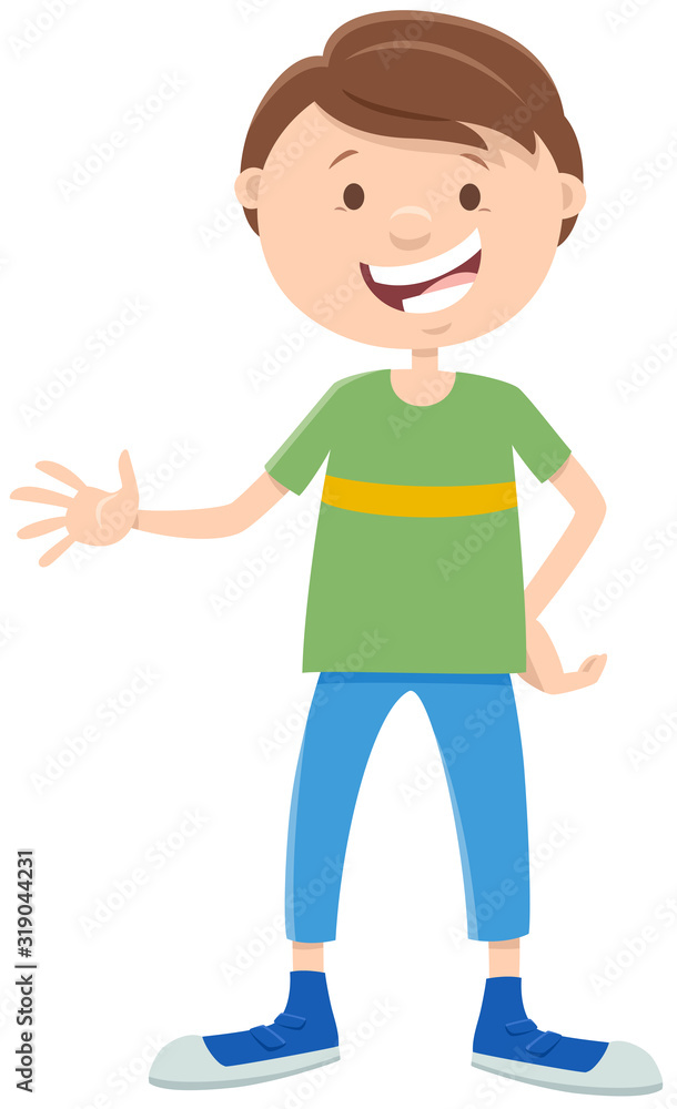 happy comic boy cartoon character happy comic boy cartoon character