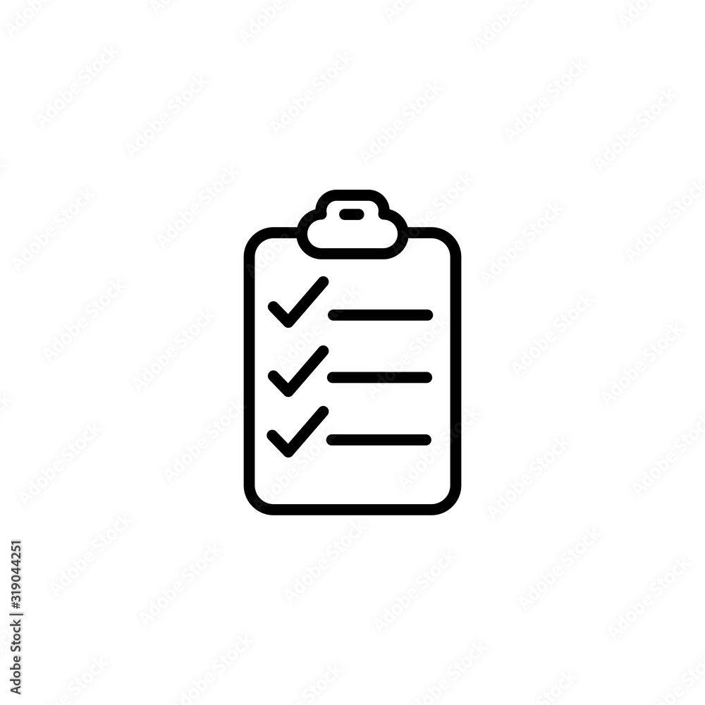 Fototapeta premium Vector, illustration, checklist icon