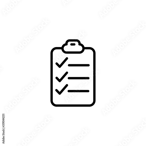 Vector, illustration, checklist icon © icon corner