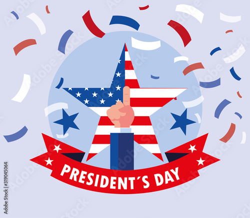 president day greeting card, United States of America celebration
