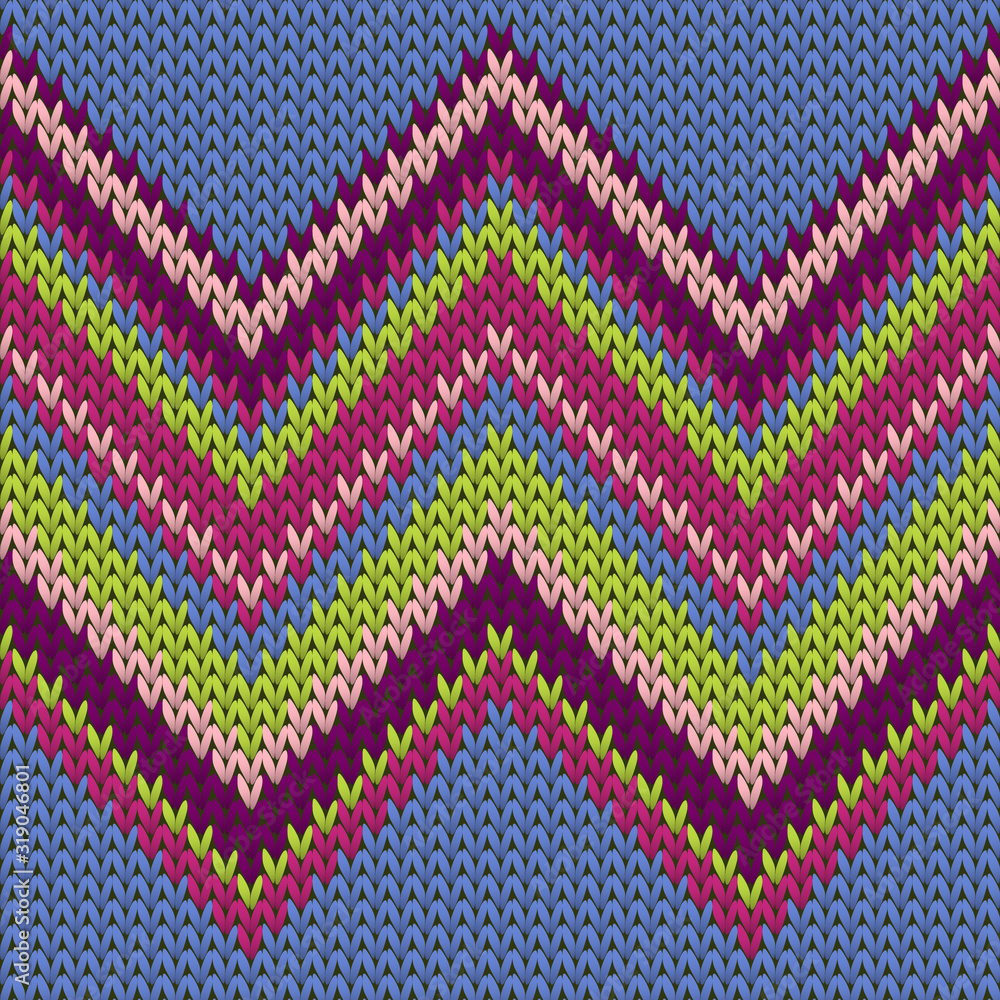 Vintage zig zal lines knitting texture geometric 