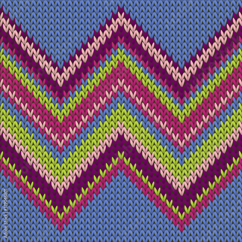Vintage zig zal lines knitting texture geometric 