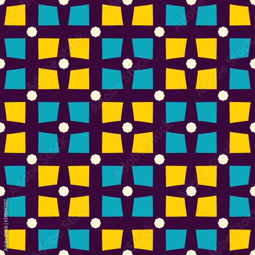 Seamless geometric pattern with bright mosaic. Modern abstract illustration.