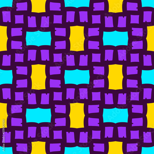 Seamless geometric pattern with bright colorful mosaic.