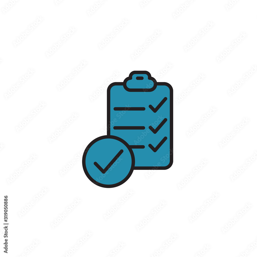 Obraz premium Checklist icon design