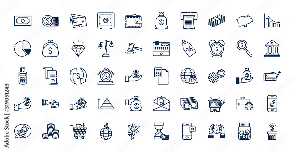 Isolated money icon set vector design Isolated money icon set vector design