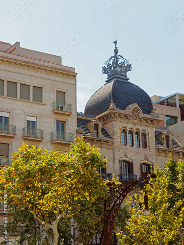 Photography Casa Malagrida Building on Passeig de Gracia in the Eixample district in Barcelona, Spain