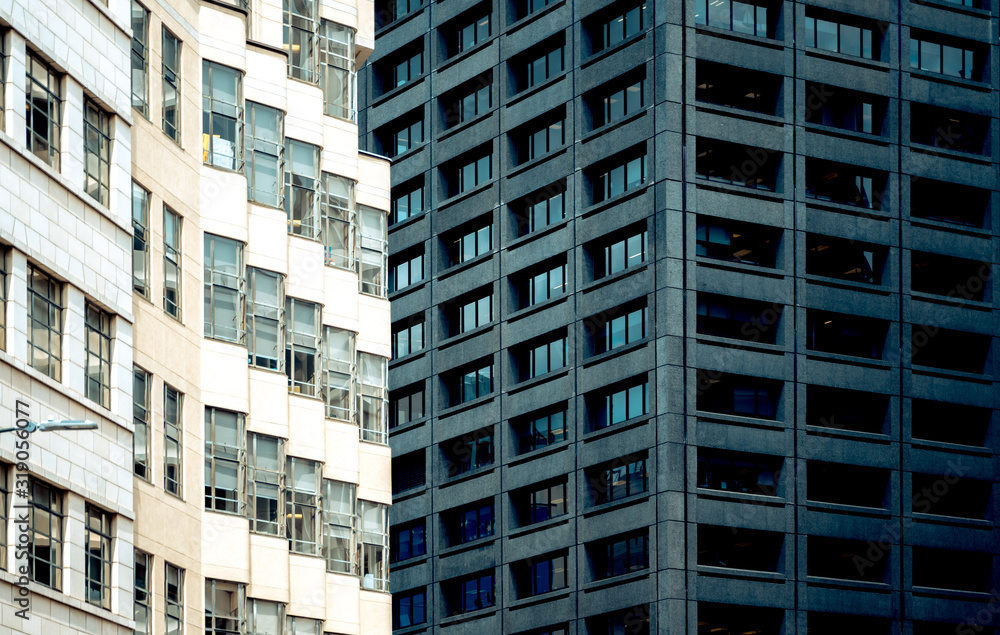 Commercial building close up; Wellington Office Building.