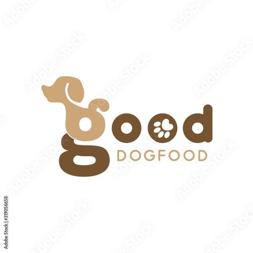 letter g logo with dog shape