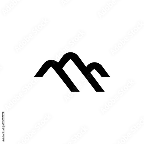 Mountain logo template icon design