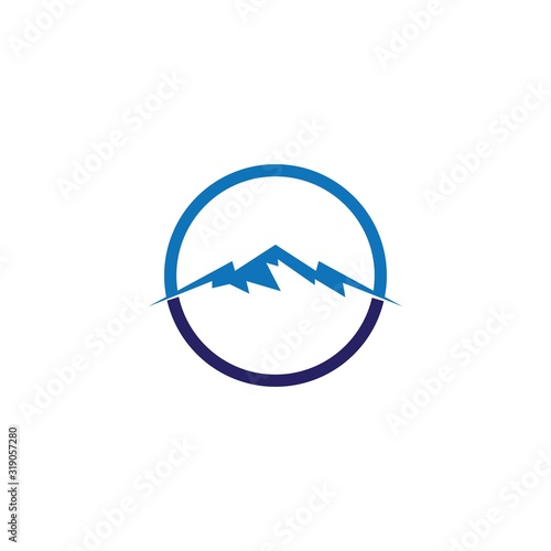 Mountain logo template icon design