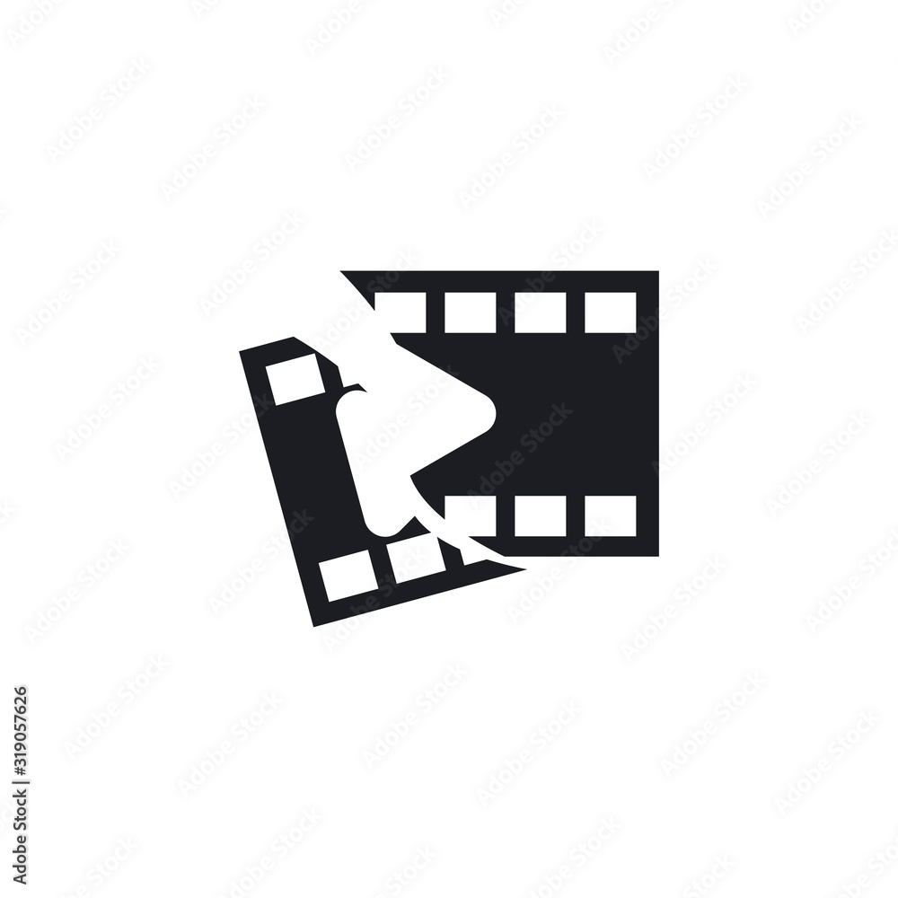 Filmstrip vector icon Filmstrip vector icon