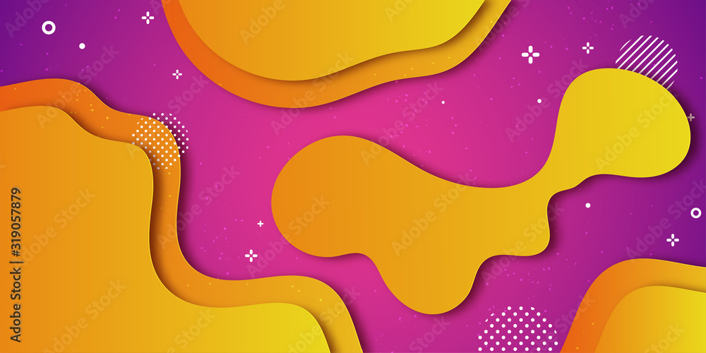 Abstract sale banner template paper cut background landing page. Abstract sale banner template paper cut background landing page.