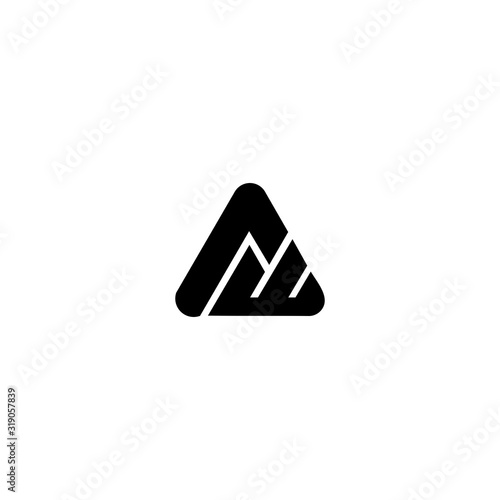 W or WA icon logo design concept