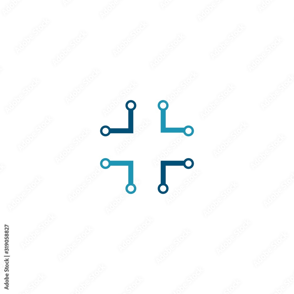 Health tech logo template icon design Health tech logo template icon design