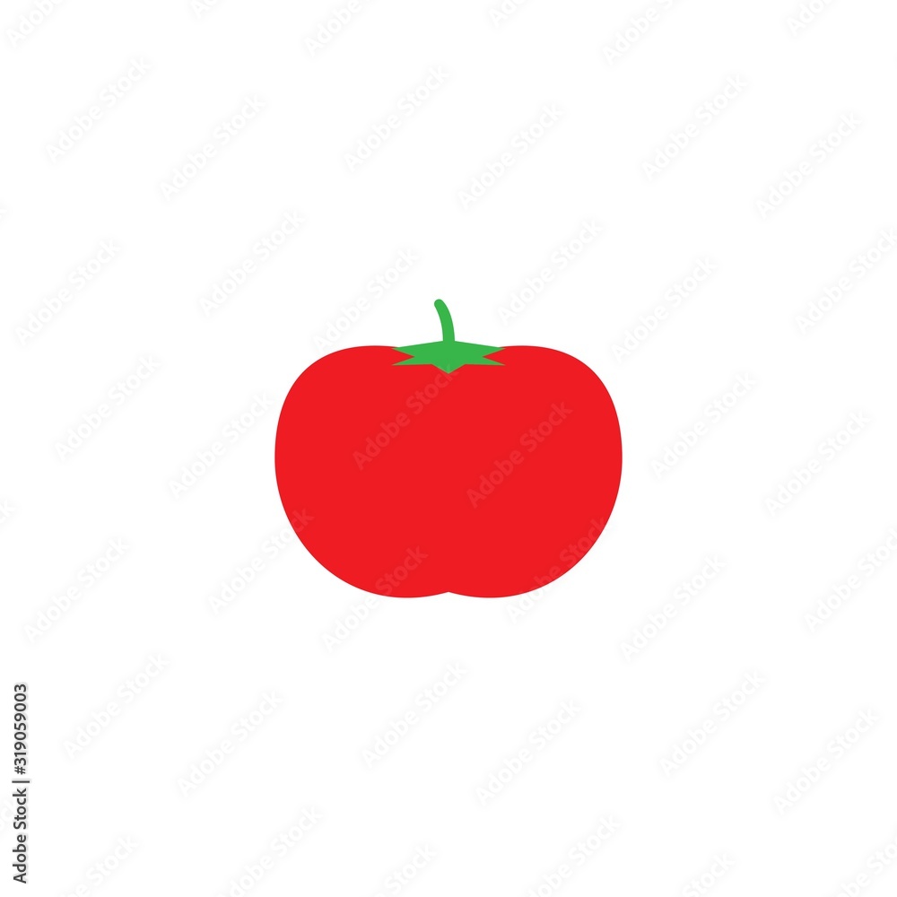 Tomato logo vector icon design Tomato logo vector icon design